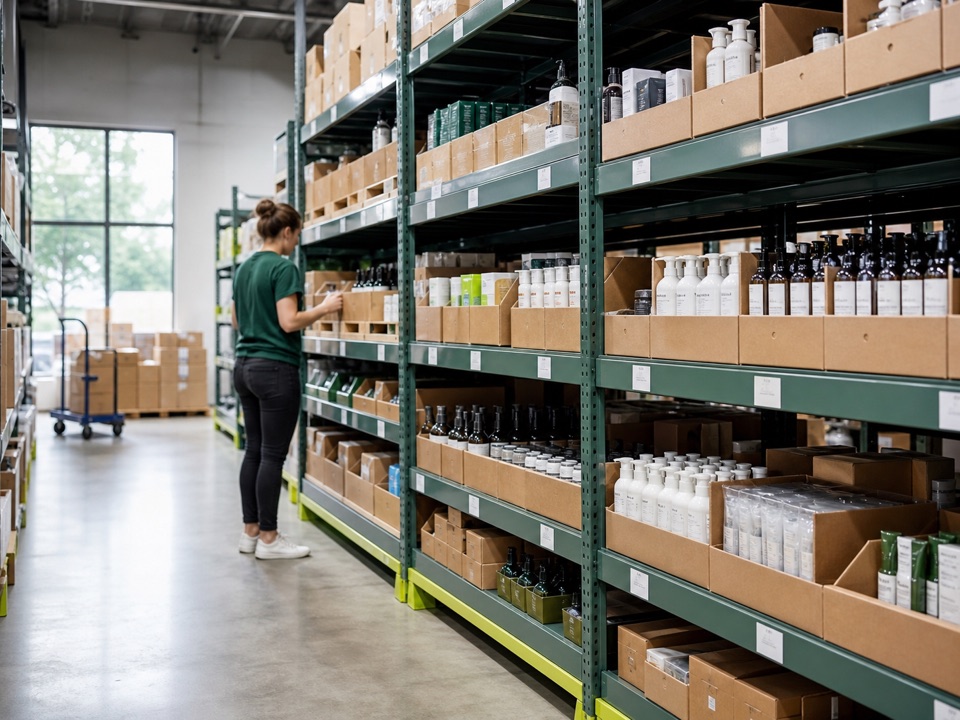 Organized inventory in a fulfillment warehouse